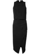 Black Halo Sleeveless Cutout Midi Dress