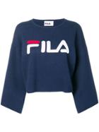 Fila Cropped Logo Sweatshirt - Blue
