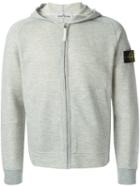 Stone Island Hooded Sweatshirt, Men's, Size: Xxl, Grey, Cotton/polyester