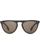 Burberry Eyewear Keyhole D-shaped Sunglasses - Black