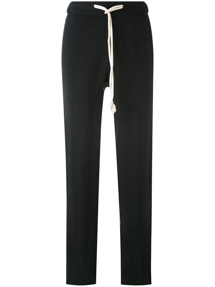 Pt01 - Chantal Trousers - Women - Cupro - 38, Black, Cupro