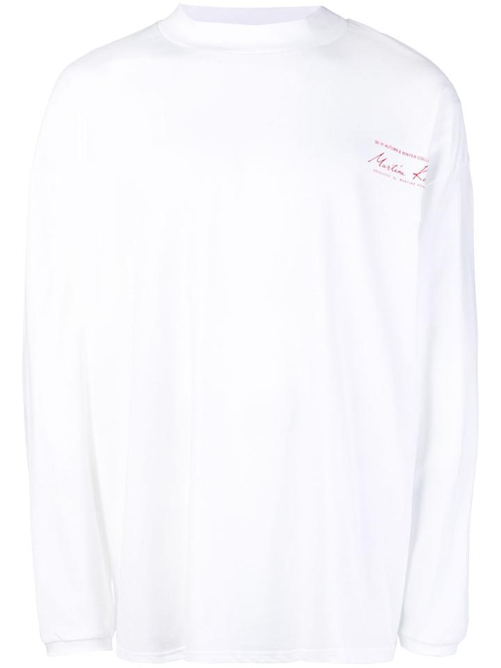 Martine Rose Mock Neck Top - White