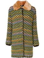 Twin-set Tweed Coat - Multicolour