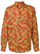 Paura Floral Long-sleeve Shirt - Brown