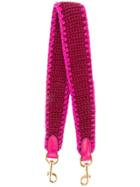 Anya Hindmarch Crochet Shoulder Strap - Pink & Purple