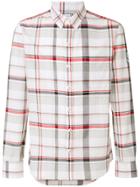 Moncler Gamme Bleu Plaid Fitted Shirt - White