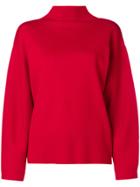 Aspesi Stand-up Collar Jumper - Red