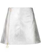 Paco Rabanne Metallic Zipped Skirt