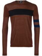 Paolo Pecora Fitted Knitted Sweater - Brown
