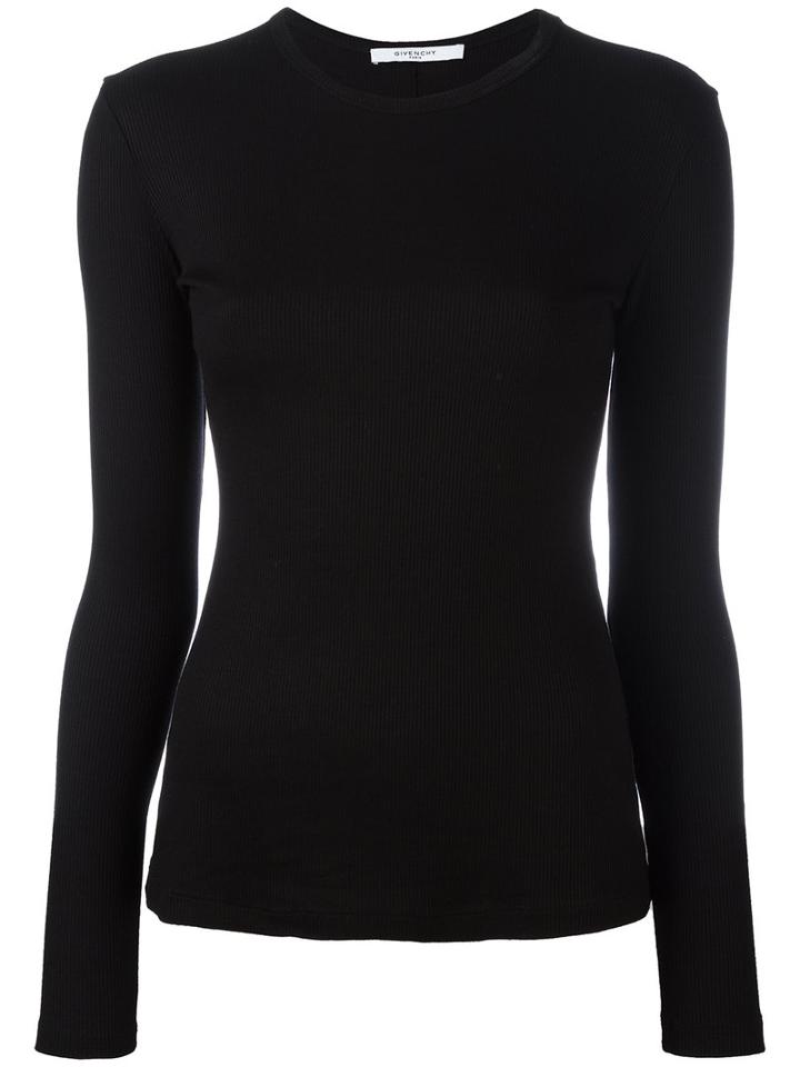 Givenchy - Ribbed Sweater - Women - Modal/wool - S, Black, Modal/wool