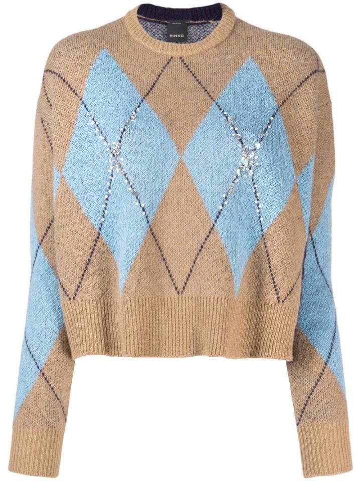 Pinko Glitter Knit Jumper - Brown