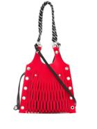 Sonia Rykiel Cut Out Detail Shoulder Bag - Red