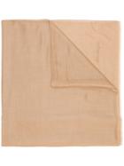 Salvatore Ferragamo Frayed Edge Scarf - Brown