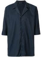 Neil Barrett Boxy-fit Cuban Shirt - Blue
