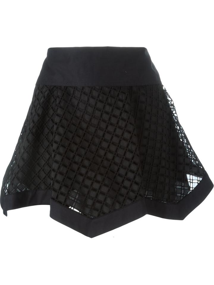 Diesel Black Gold Layered Mini Skirt