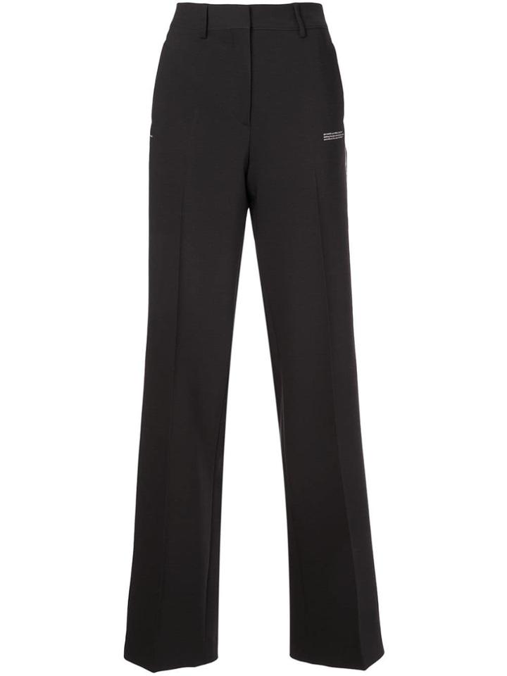 Off-white Logo Side Stripe Trousers - Black