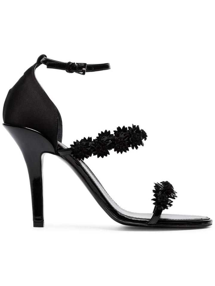 Fabrizio Viti Daisy 100 Patent Leather Strappy Sandals - Black