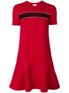 Red Valentino Mesh Panel T-shirt Dress