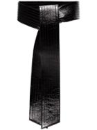 Givenchy Giv Blk Belt Wide Patwnt Lthr - Black