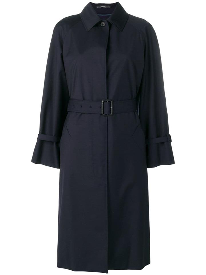 Paul Smith Belted Trench Coat - Blue