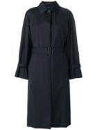 Paul Smith Belted Trench Coat - Blue