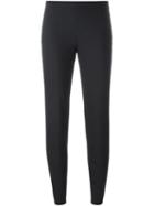 Jil Sander Navy Side Zip Trousers, Women's, Size: 34, Blue, Polyester/spandex/elastane/acetate/wool