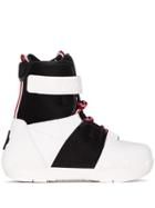 Moncler Grenoble White Snow Boots - Black