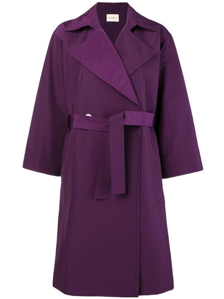 Simon Miller Belted Trench Coat - Pink