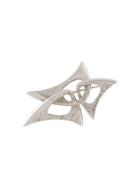 Sarah Cov Vintage 1970s Abstract Brooch - Silver