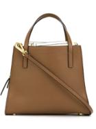 Marni Colour Block Tote, Women's, Brown, Calf Leather