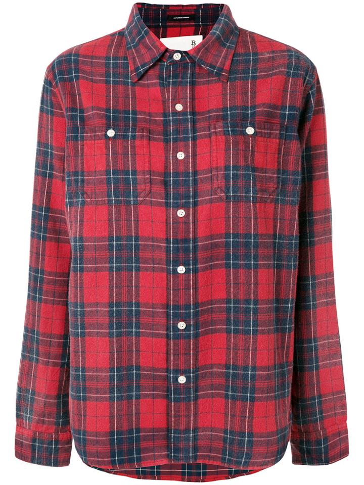 R13 Plaid Shirt - Red