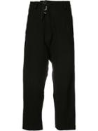 Area Di Barbara Bologna - Classic Cropped Trousers - Women - Linen/flax - M, Black, Linen/flax