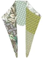 Pierre-louis Mascia Patch-work Embroidered Scarf - Green