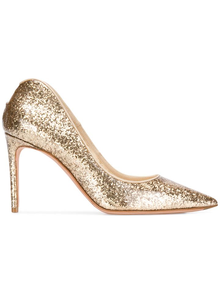 Alexander Mcqueen Metallic Pointed Pumps