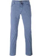 Jacob Cohen Stretch Fabric Straight Leg Chinos