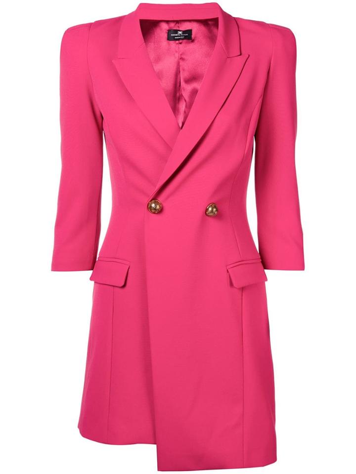 Elisabetta Franchi Blazer Dress - Pink & Purple