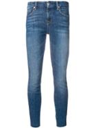 7 For All Mankind Faded Slim Fit Jeans - Blue