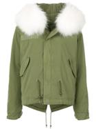 Mr & Mrs Italy Racoon Fur Hooded Jacket - Green