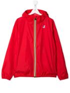 K Way Kids Teen Zipped Lightweight Jacket - Red