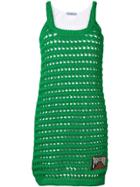 Prada Crochet Knit Dress - Green