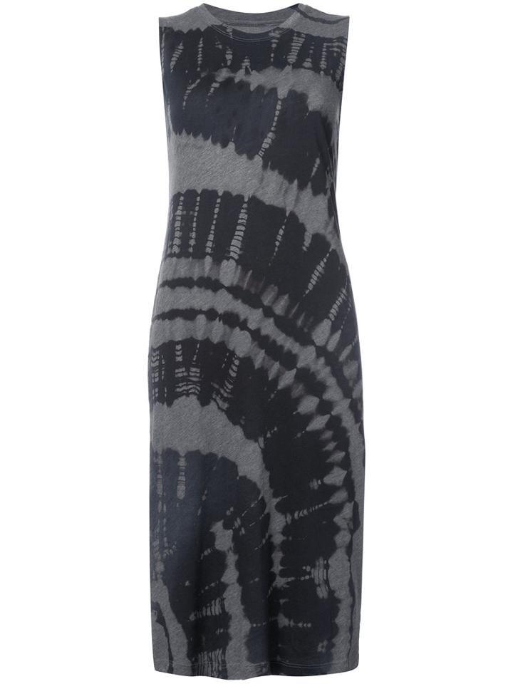 Raquel Allegra - Mid-length Tie-dye Dress - Women - Cotton/polyester - 3, Blue, Cotton/polyester