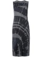 Raquel Allegra - Mid-length Tie-dye Dress - Women - Cotton/polyester - 3, Blue, Cotton/polyester