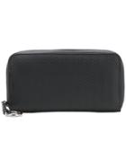 Zanellato Wave Embossed Zip Around Wallet - Black