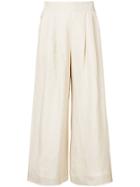 Mara Hoffman Buttoned Side Flared Trousers - Nude & Neutrals