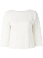 Blumarine - Knitted Top - Women - Polyamide/viscose - 46, Nude/neutrals, Polyamide/viscose