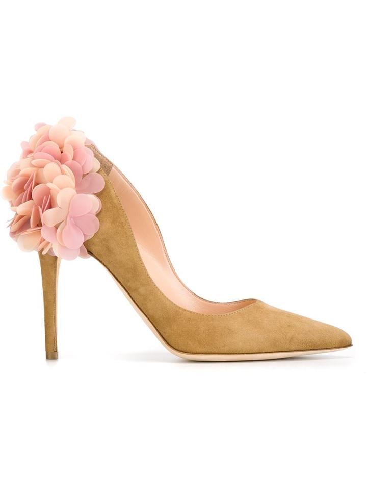 Rupert Sanderson Floral Applique Pumps