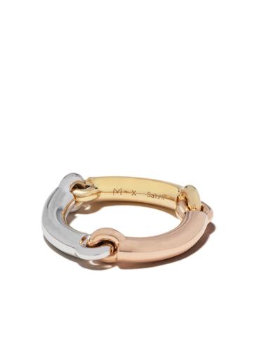 Maor 18kt Yellow, Rose And White Gold The Solstice Ring - Tri-colour