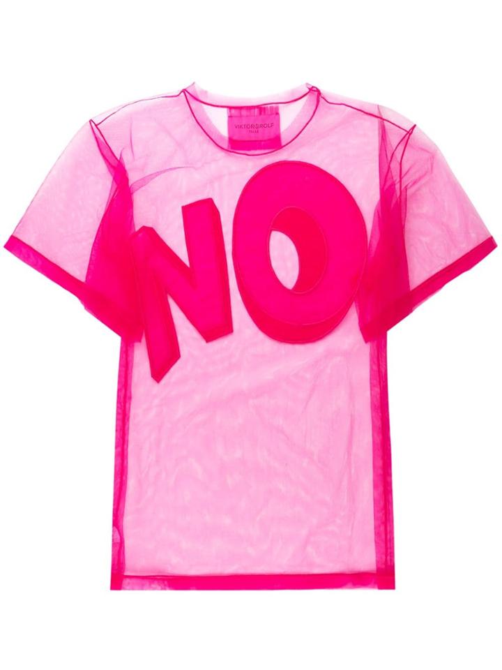 Viktor & Rolf The Bigger No Oversized T-shirt - Pink