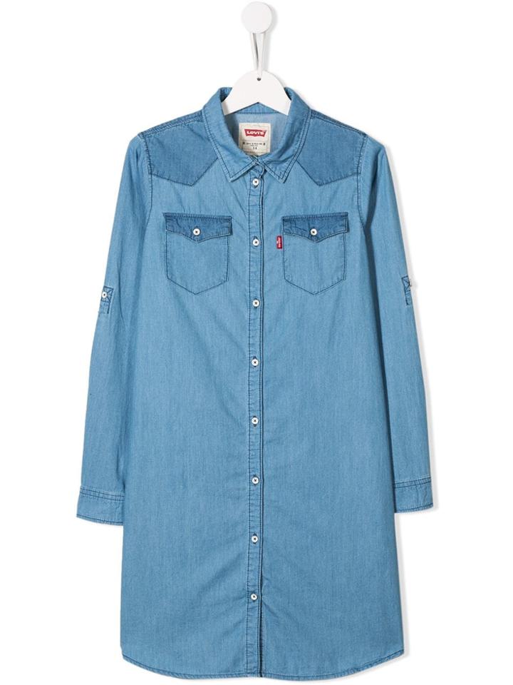 Levi's Kids Western Shirt Dress - Blue