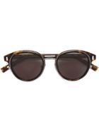 Dior Eyewear Black Tie Sunglasses - Brown